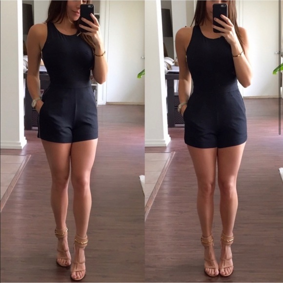 Rachel Roy Black Sleeveless shorts Jumpsuit XS - Picture 2 of 6